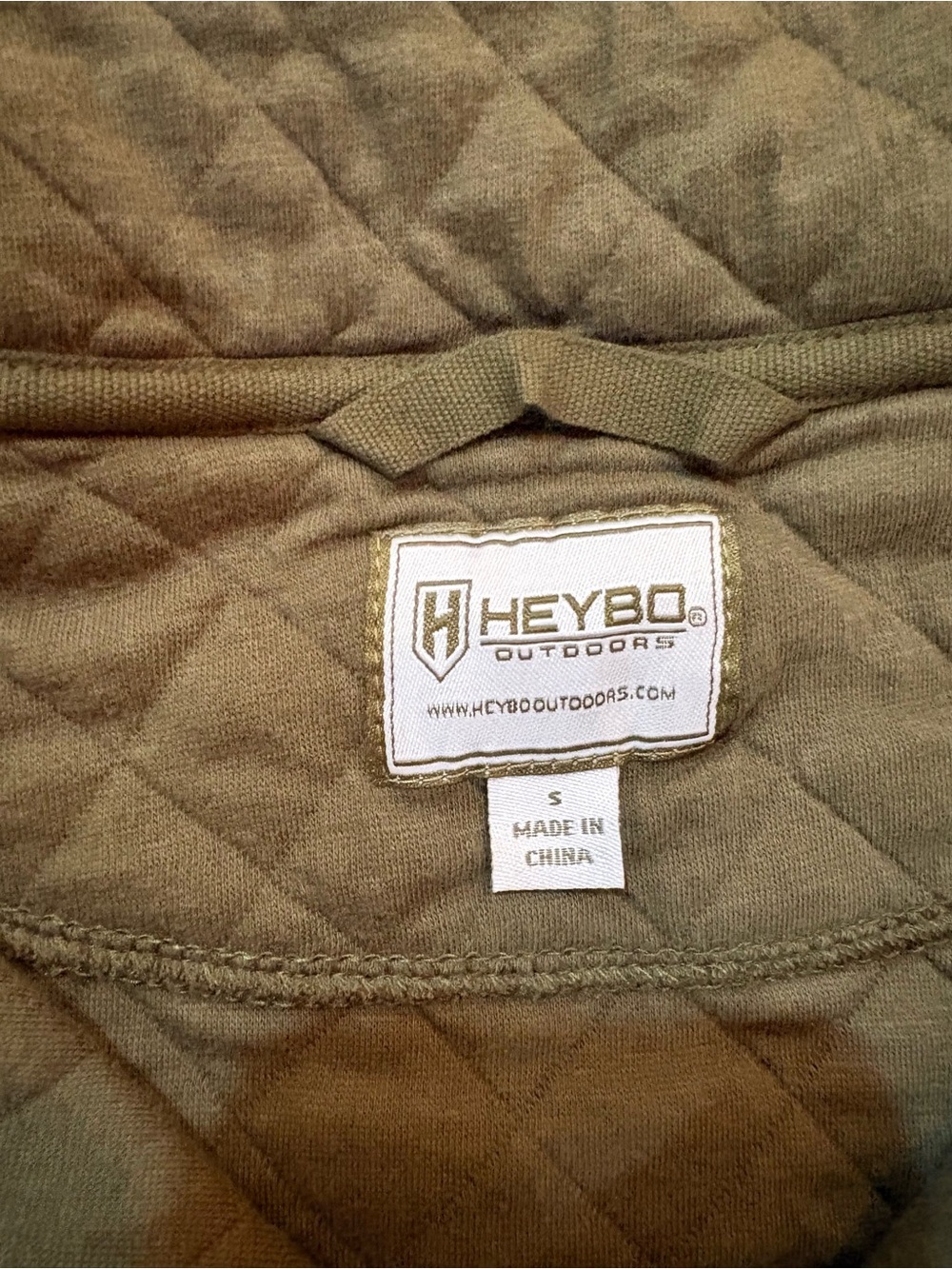 HEYBO Hermitage Quarter Snap Green Quilted Pullover Size Small - Picture 2 of 4